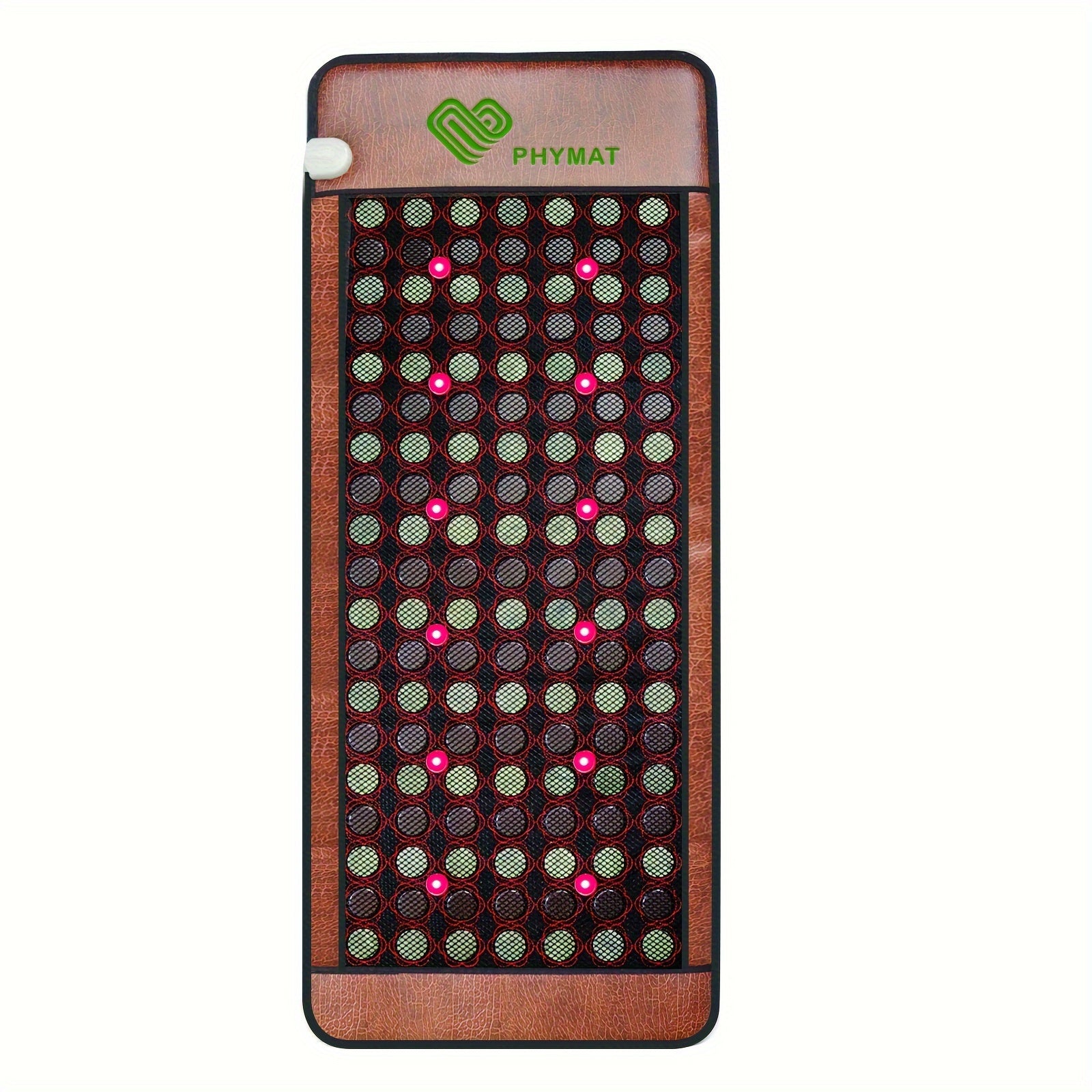PHYMAT Large Size Far Infrared Heating Pad - Stone Heating Pad - Red Light Mat - Electric Heating Pad With Auto Shut Off - Overheat Protection, Smart Control(67"x27")