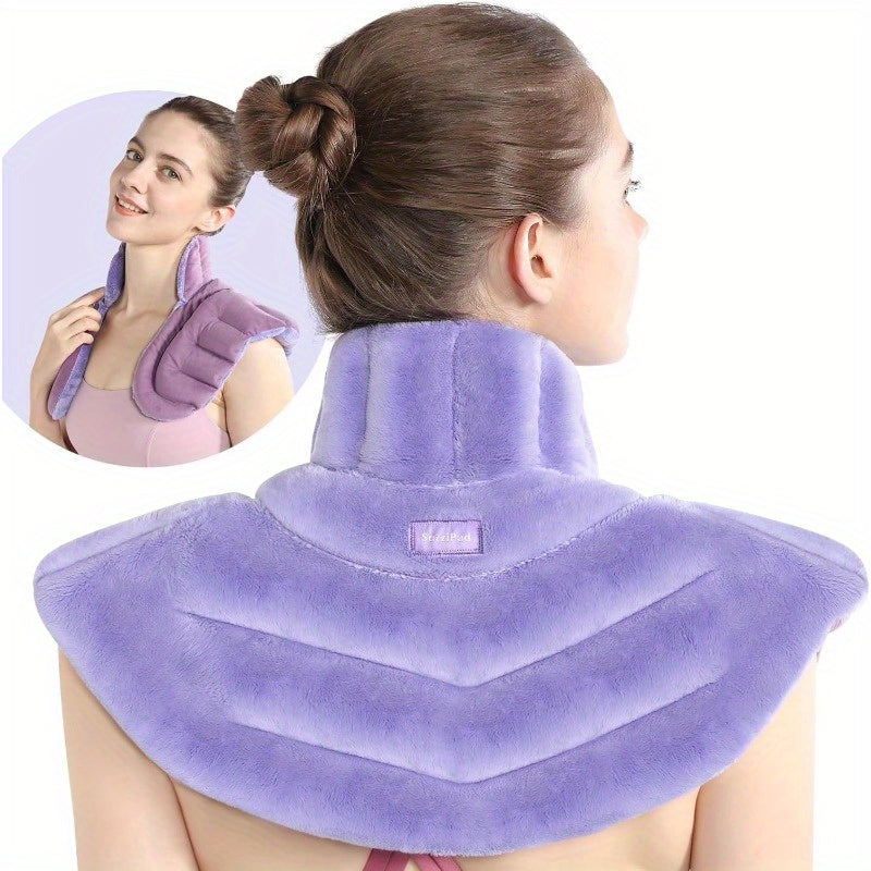 Microwave Heating Pad for Neck and Shoulders Weighted Shoulder Wrap to Reduce Discomfort Heated Wraps with Herbal Aromatherapy Moist Heat Warmer Hot Cold Compress, Management, Soothing Wrap, Comfortable Fit, Hand Wash Only, Herbal Infused, Weighted,
