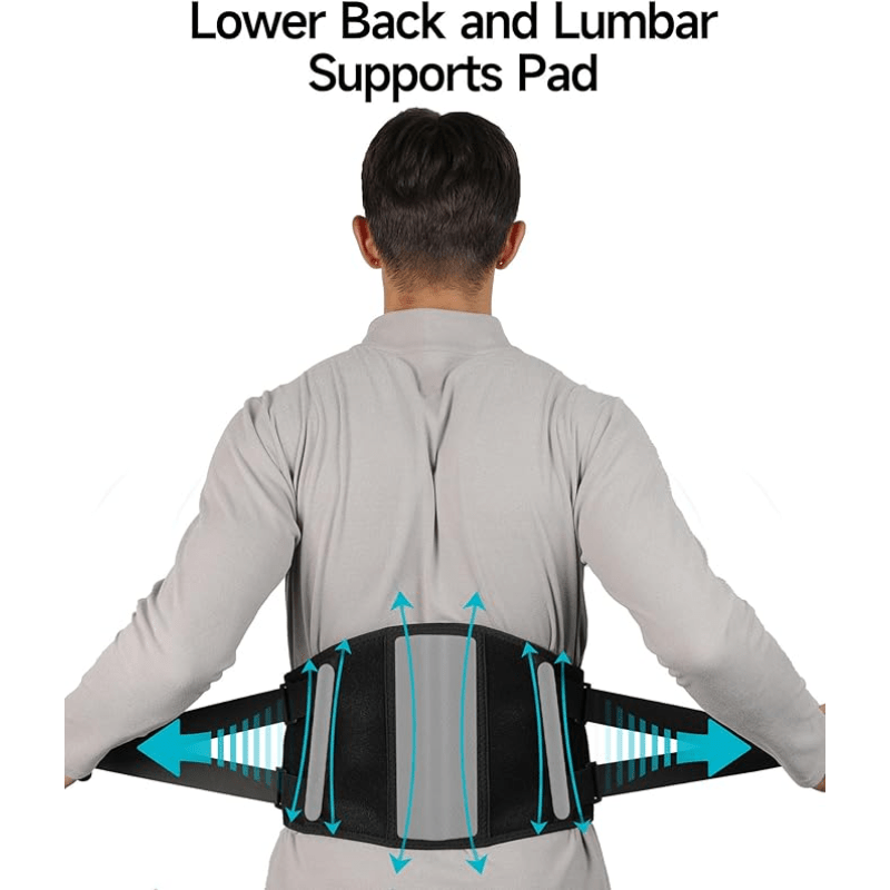 Pad For Back ALLJOY Cordless Lower Back Massager With Heat, Birthday Gifts For Dad Men Women Mom, 3 Levels & 5 Massage Mode, 30Mins Auto-Off, 53inch, Father'S Day And Mother'S Day Gifts