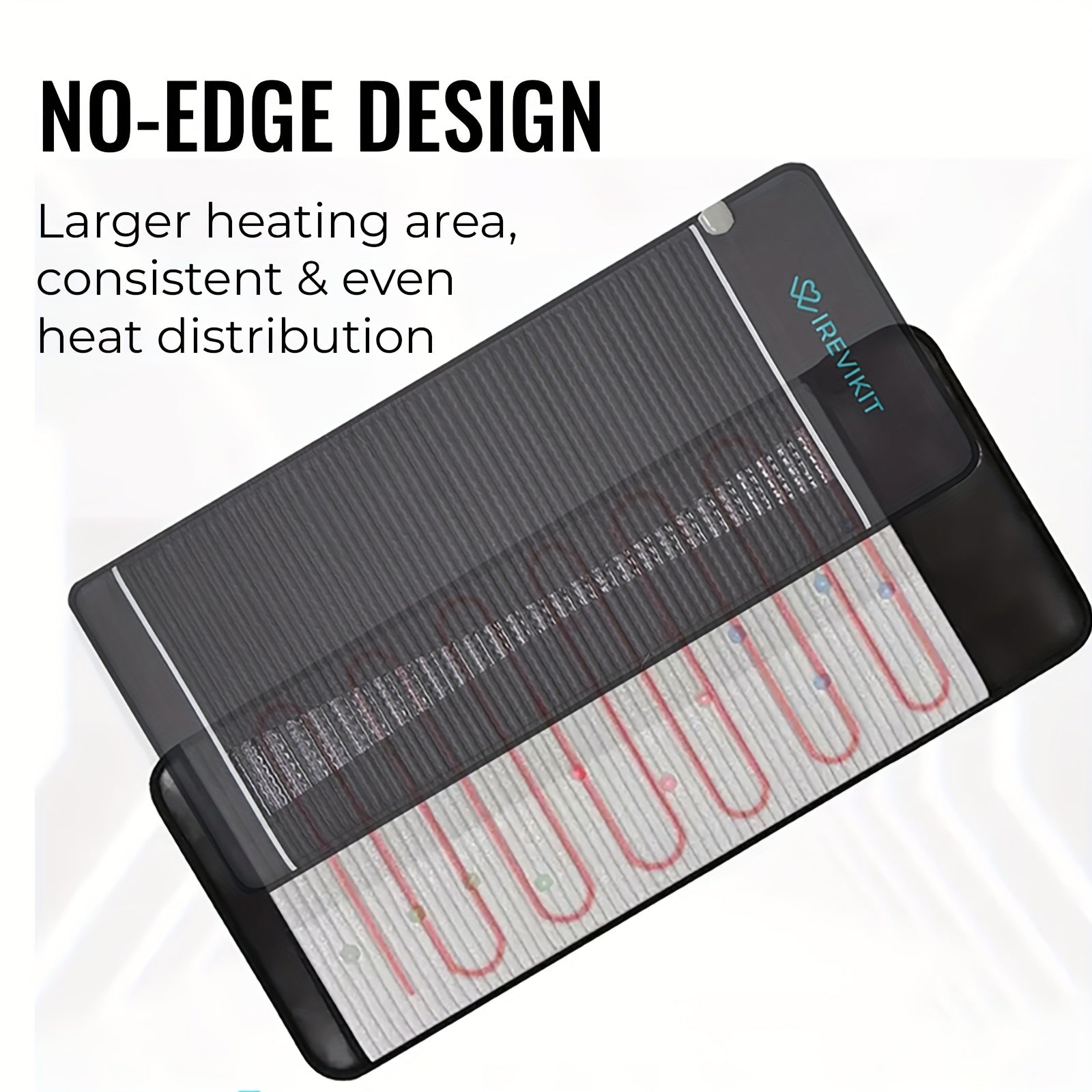 IReviKit TowerMat Midsize (59"L X 24"W) - Far Infrared Heating Pad, Amethyst Mat, Full Body Electric Heating Pad, Acupuncture Mat With Adjustable Heat Settings, Crystal Heating Pad, Negative Ions, Overheat Protection, 1-12 Hour Timer, Auto Shut-Off