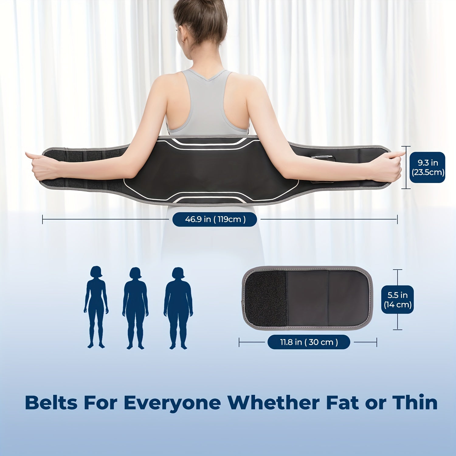 Electric Heated Waist Belt, Portable Retractable 3D Airbag, USB Charging Heating Pad With Massager, With 3 Vibration And 4 Heat, Adjustable Strap Fits All Body Type Lightweight Portable, Daily Use, Heated Back Belt Gifts For Family Men Women