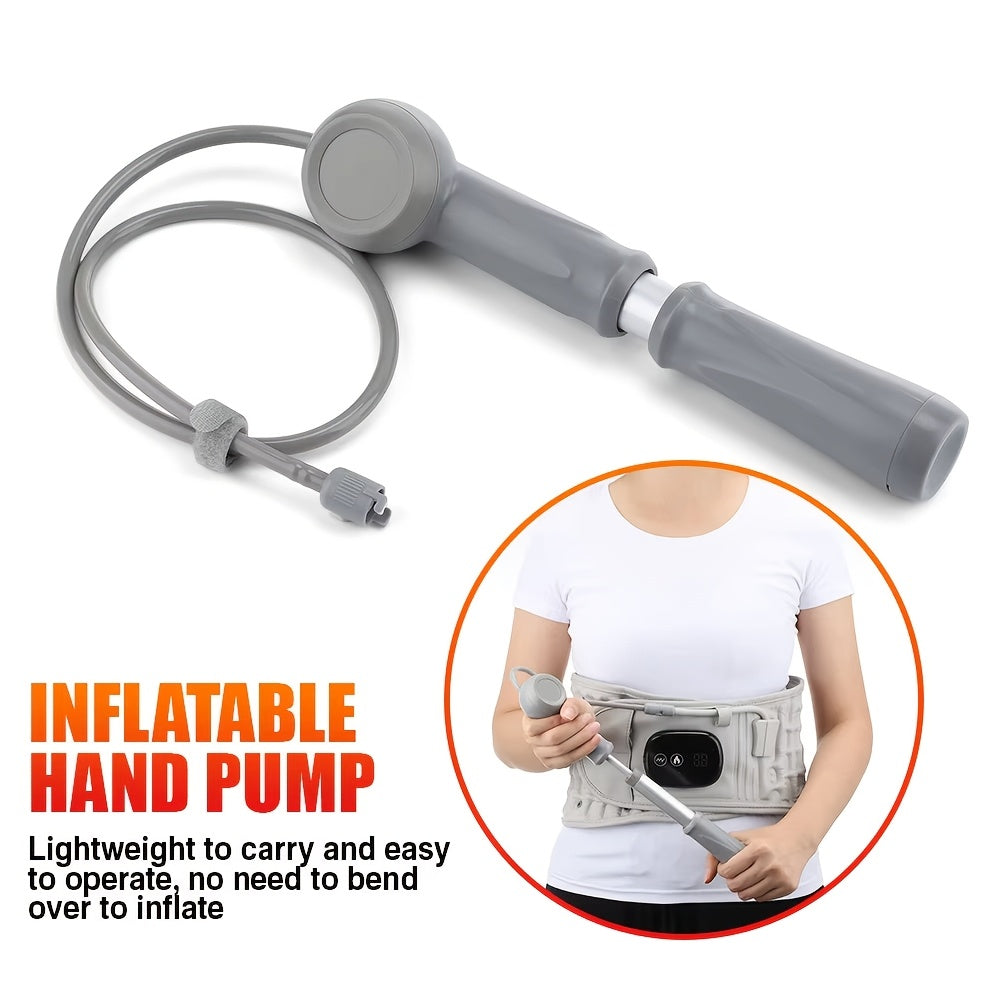 Portable Heating Pad USB Charging, Waist Support Belt with Air Traction, Wireless Heating Pad with Vibration Massage, Heating Pad with 3 Heat Levels and 3 Massage Modes, Suitable for Back and Waist, Gift for Mom