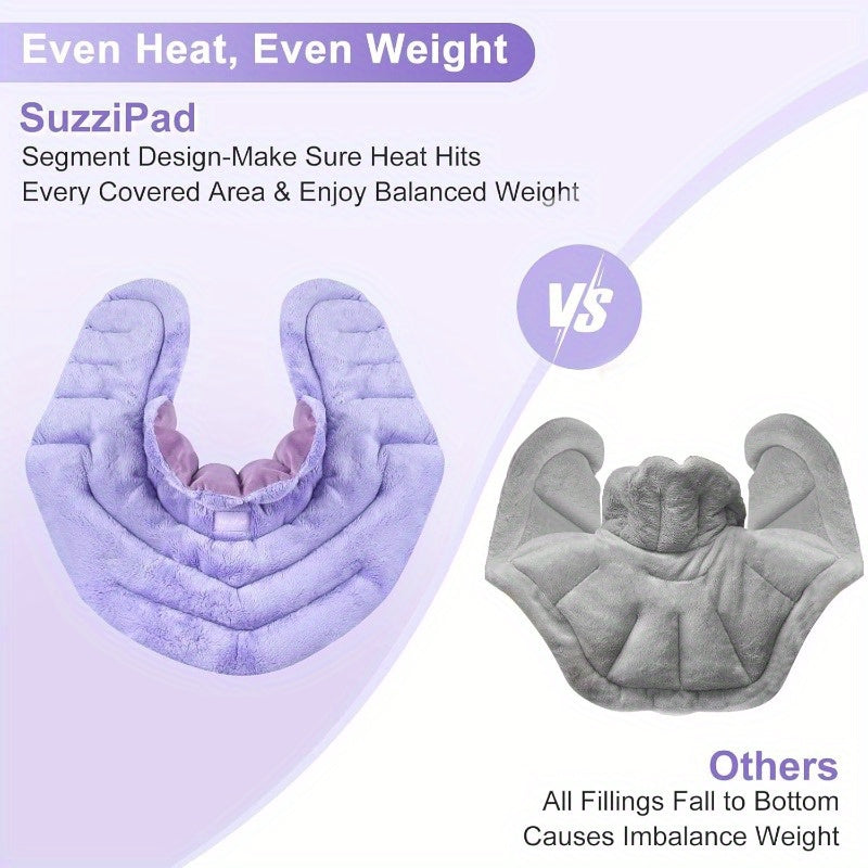 Microwave Heating Pad for Neck and Shoulders Weighted Shoulder Wrap to Reduce Discomfort Heated Wraps with Herbal Aromatherapy Moist Heat Warmer Hot Cold Compress, Management, Soothing Wrap, Comfortable Fit, Hand Wash Only, Herbal Infused, Weighted,