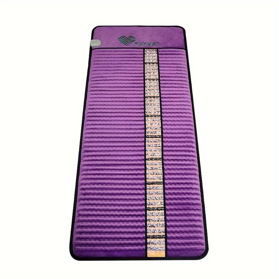 PHYMAT Far Infrared Heating Pad, Electric Heating Pads For Back, Full Body Heating Mat With Stone On Surface, Heated Yoga Mat, Timer, Auto Shut Off Function