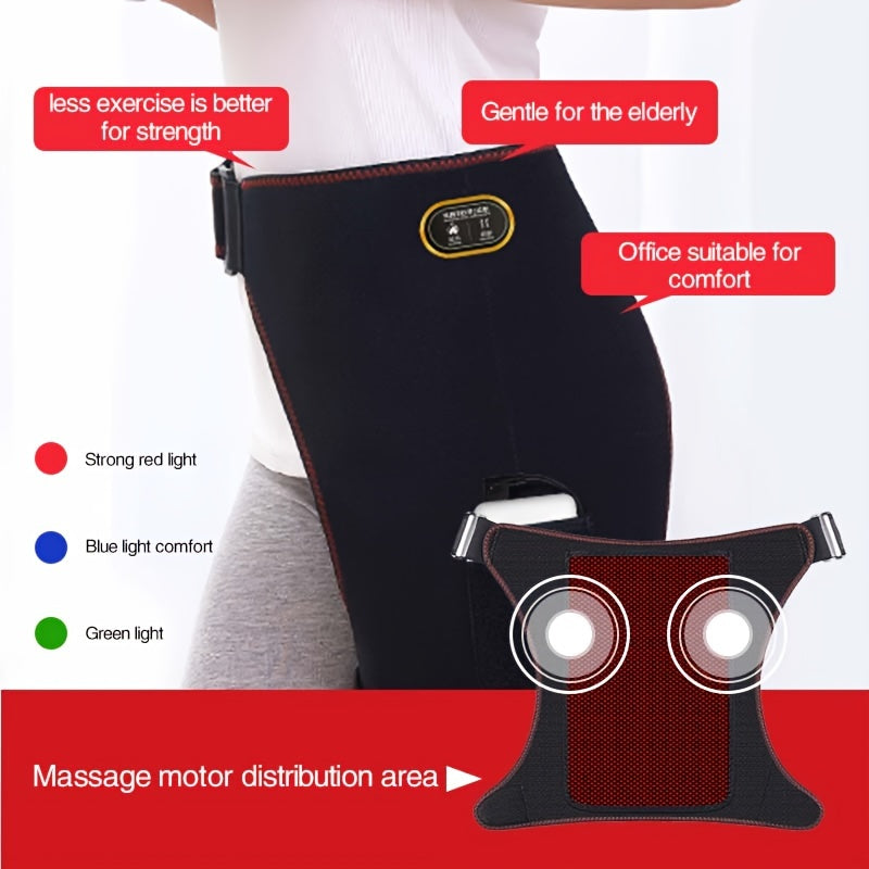 USB-Powered Thigh Heating Pad, 3-Speed Temperature Control, Wireless, Unscented, Ideal Gift for Men and Women 1pc (Non Rechargeable with No Built-in Battery), Thigh Warmer, Home, Adjustable Control, Lightweight Pad, Nontoxic Material, Easy to Clean,