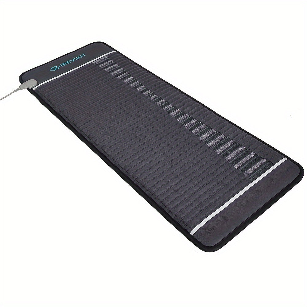 IReviKit TowerMat Midsize (59"L X 24"W) - Far Infrared Heating Pad, Amethyst Mat, Full Body Electric Heating Pad, Acupuncture Mat With Adjustable Heat Settings, Crystal Heating Pad, Negative Ions, Overheat Protection, 1-12 Hour Timer, Auto Shut-Off