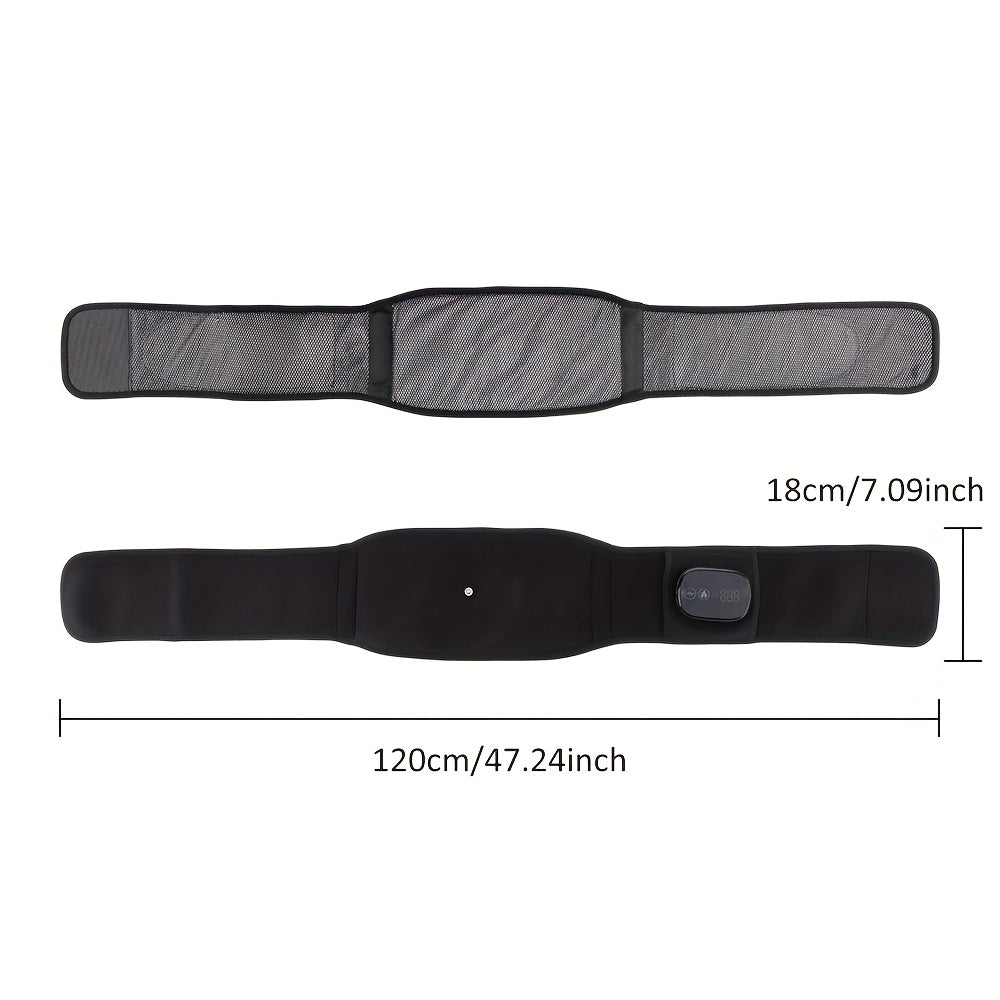 Portable USB Charged Heating Waist Massage, Cordless Heating Pad Back Massager, Built-in 5000mAh Battery Waist Support, Back Support for Lumbar Support, Use Continuously 3 Hours Lower Back Belts, Mother's Day Gifts for Mom.