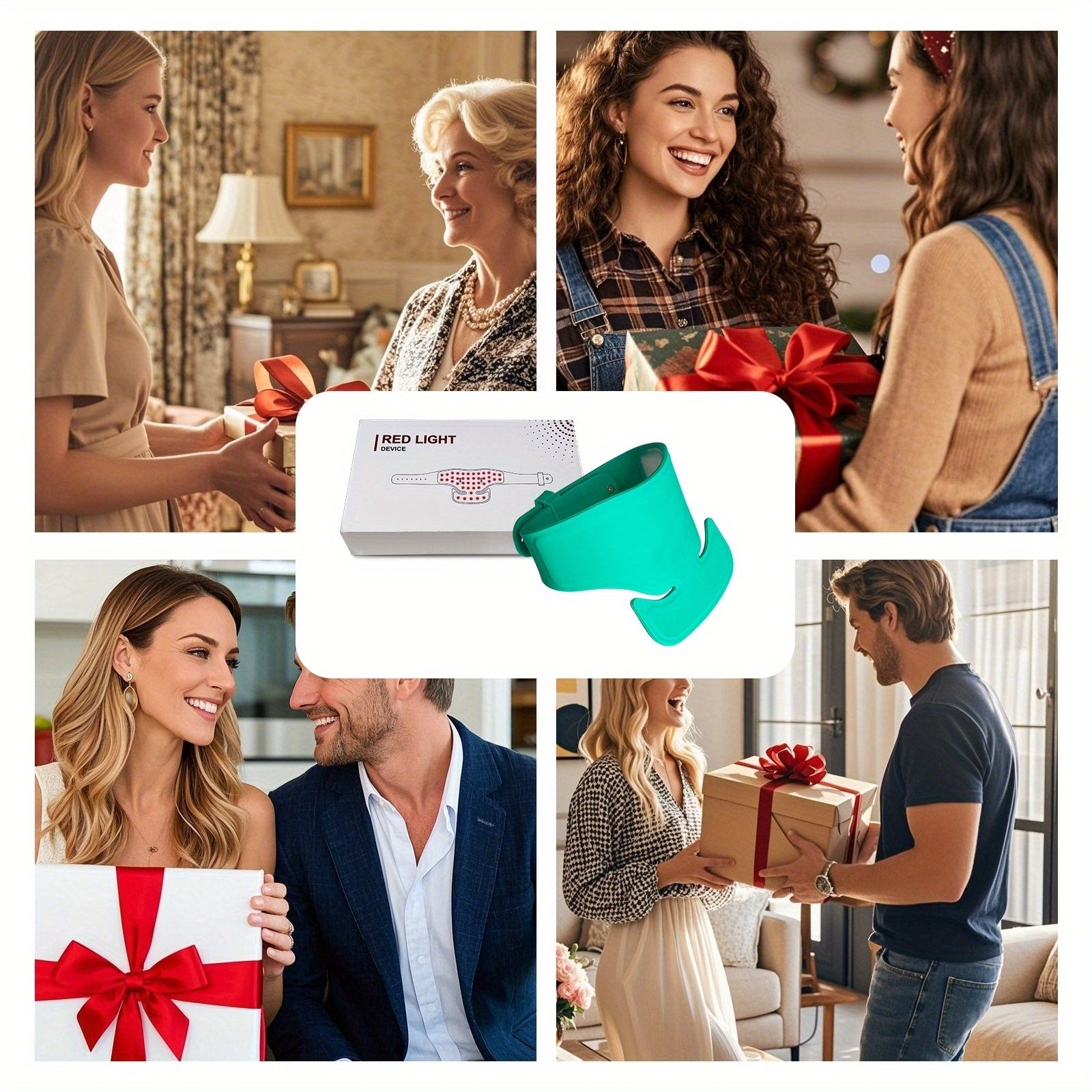 Red Light Relax Infrared Light Relax Pad Wearable Wrap Heating Pad for Body Back Waist Shoulder Knee Feet Faster Energy Recovery with Timer, Father's Day Gifts Thanksgiving Gifts