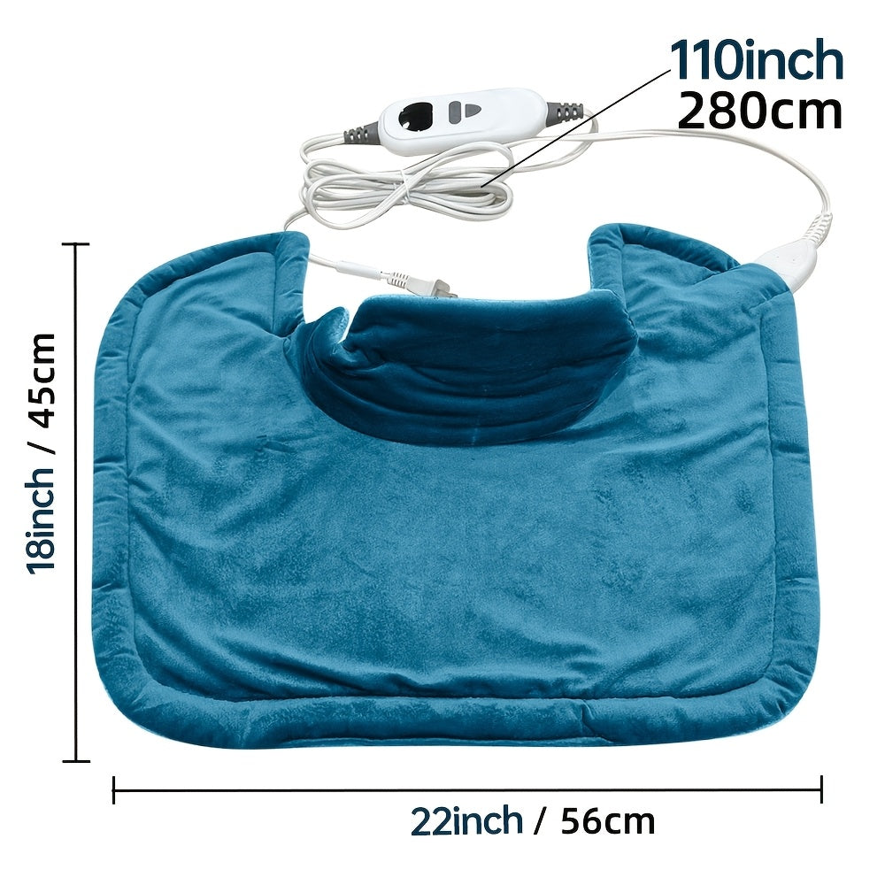 Graphene Heating Pad for Neck, Shoulders, Back, Legs, Arms - Extra Large 22x18 Inches, Fast Heating Pad with 6 Heat Settings (Up to 150°F), Auto Shut-Off, Weighted Electric Pad with Soft Plush Fabric - Ideal Gift for Women, Men, Mom, Dad - Birthday,